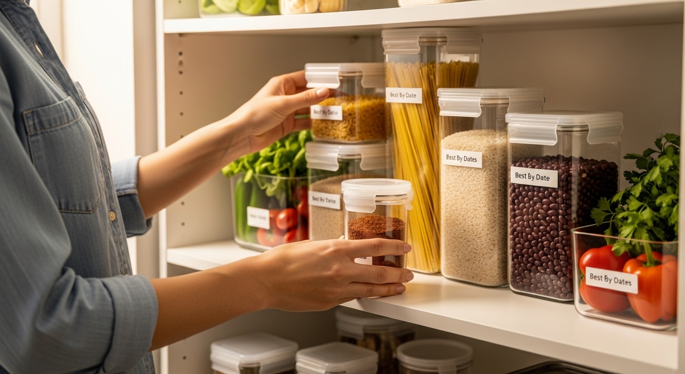 An organized pantry